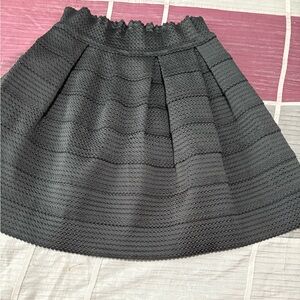 Bundle 3 for $15. Chic Structure Textured Black Cocktail Skirt. Size Medium.